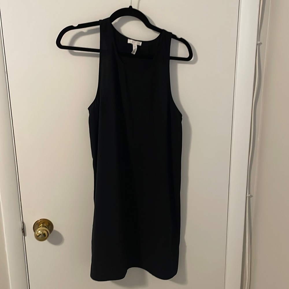 Leith black shift dress